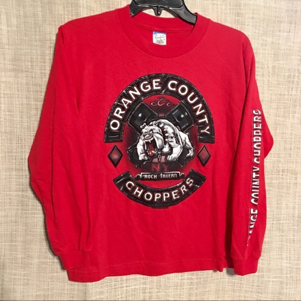 Boys Med Pacific Sports Red T-Shirt Choppers 10-12